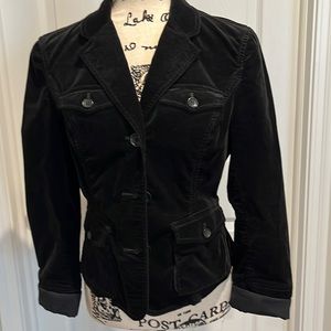 Express Black Velvet Jacket